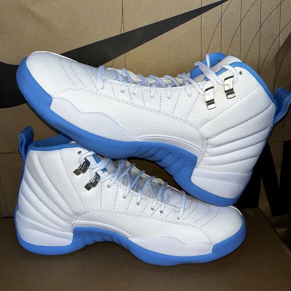 NEW Nike Air Jordan 12 Retro Melo UNC Blue White CT8013-112 Men Size 7 main image 4